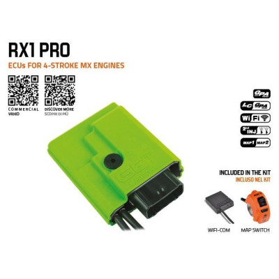řídící jednotka RX1 PRO s přepínačem MAP, GET (kit-ECU+přepínač MAP+WifiCOM)