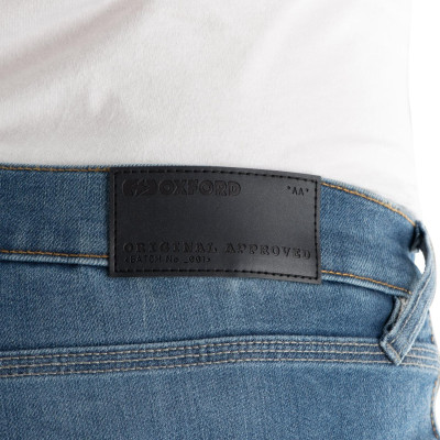 Kalhoty Original Approved Jeans AA volný střih, OXFORD, pánské (sepraná světle modrá, vel. 32/34)