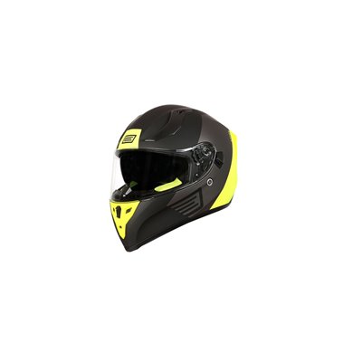 Motocyklová helma integrální ORIGINE STRADA černá matná-fluo žlutá M