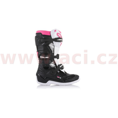 Boty STELLA Tech 3, ALPINESTARS (černé/bílé/růžové, vel. 37)