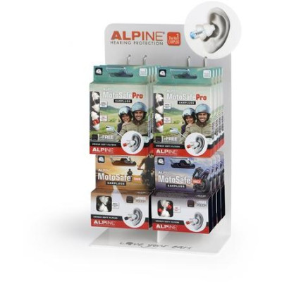 Obchodní balení špuntů do uší ALPINE MotoSafe - 16 ks