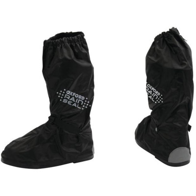 Návleky na boty RAIN SEAL s reflexními prvky a podrážkou, OXFORD (černá, pro vel. 48 až 50)