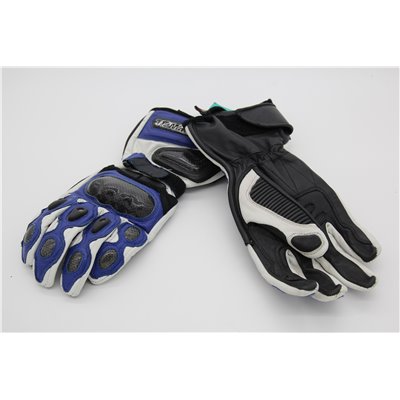 Motocyklové rukavice LOOKWELL keprotec bílo modré S
