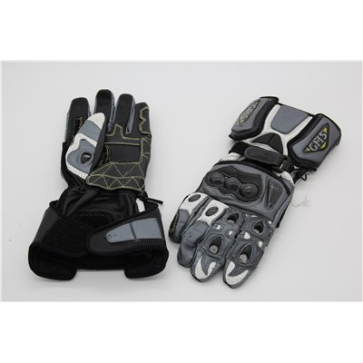 Motocyklové rukavice GMS Silverstone šedo černá XS