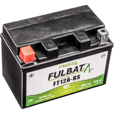 Baterie 12V, FT12A-BS GEL, 12V, 10Ah, 175A, bezúdržbová GEL technologie 150x88x105 FULBAT (aktivovaná ve výrobě)