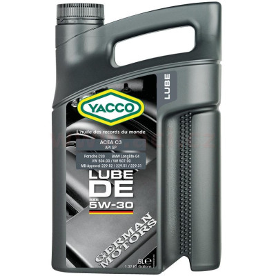 Motorový olej YACCO LUBE DE 5W30, 5 L