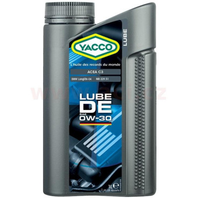 Motorový olej YACCO LUBE DE 0W30, 1 L