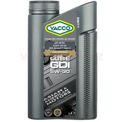 Motorový olej YACCO LUBE GDI 5W30, 1 L