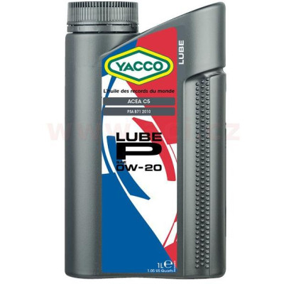 Motorový olej YACCO LUBE P 0W20, 1 L