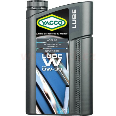 Motorový olej YACCO LUBE W 0W30, 2 L