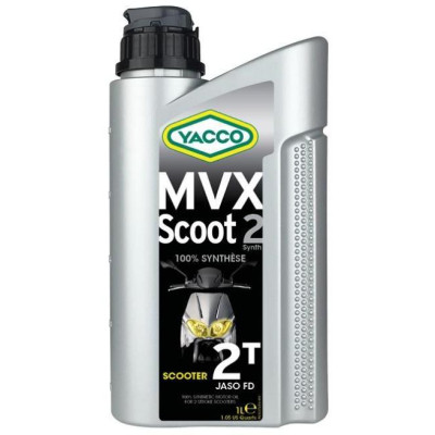 Motorový olej YACCO MVX SCOOT 2 SYNTH, YACCO (1 l)