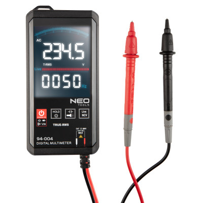 Multimetr, digitální, barevný, 600V/600A - NEO tools 94-004