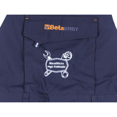 Pracovní kalhoty s laclem Beta Easy 7903G, šedé, různé velikosti Velikost: M