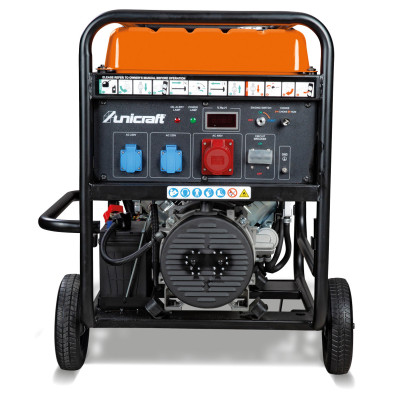 Benzínová elektrocentrála 11000 W, 3 zásuvky (2x 230 V, 1x 400 V) Unicraft PG-E 100 TEA H