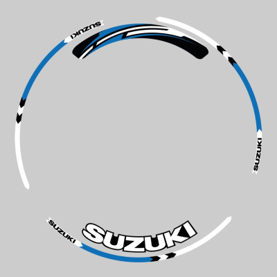 M-Style sada barevných proužků EASY na kola Suzuki modrá