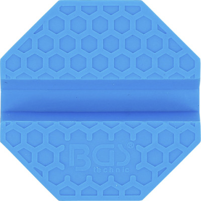 Gumová podložka zvedáku 70x70x26 mm, nosnost 2t, modrá barva - BGS 72109