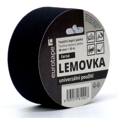 Textilní lepící páska Lemovka, 48 mm, 10 m, různé barvy Barva: bílá