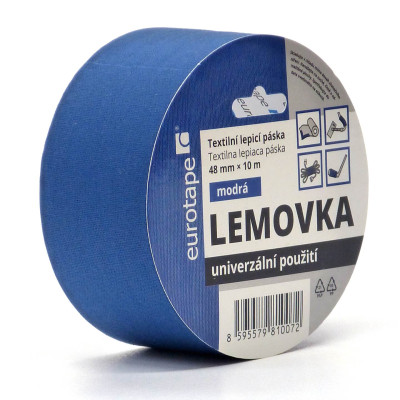 Textilní lepící páska Lemovka, 48 mm, 10 m, různé barvy Barva: hnědá