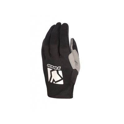 Motokrosové rukavice YOKO SCRAMBLE černý / bílý 9