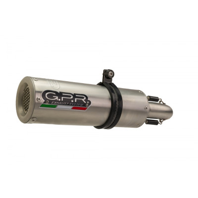 Slip-on exhaust GPR M3 BM.23.M3.INOX Brushed Stainless steel including removable db killer and link pipe