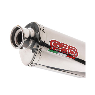 Slip-on exhaust GPR TRIOVAL BMW.12.TRI Polished Stainless Steel including removable db killer and link pipe