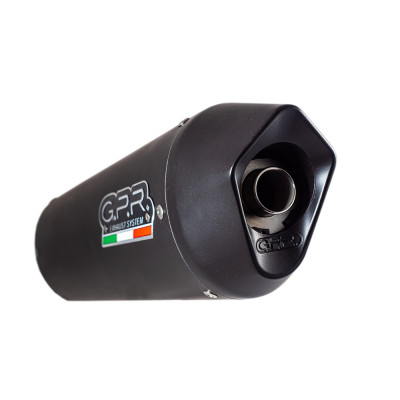 Slip-on exhaust GPR FURORE EVO4 CF.5.CAT.FUNE Matte Black including removable db killer, link pipe and catalyst