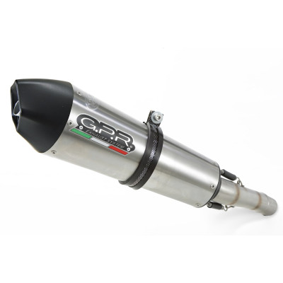 Slip-on exhaust GPR GPE ANN. D.90.GPAN.TO Brushed Titanium including removable db killer and link pipe