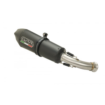 Slip-on exhaust GPR GP EVO4 E4.BM.101.GPAN.BLT Titanium Matte Black including removable db killer and link pipe