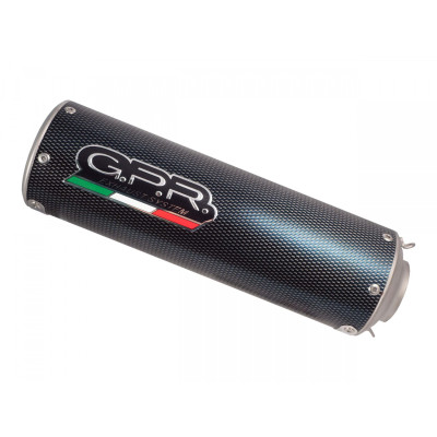 Slip-on exhaust GPR M3 E4.BM.102.M3.PP Brushed Stainless steel including removable db killer and link pipe