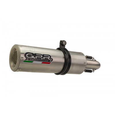 Slip-on exhaust GPR M3 A.19.M3.INOX Brushed Stainless steel including removable db killer and link pipe