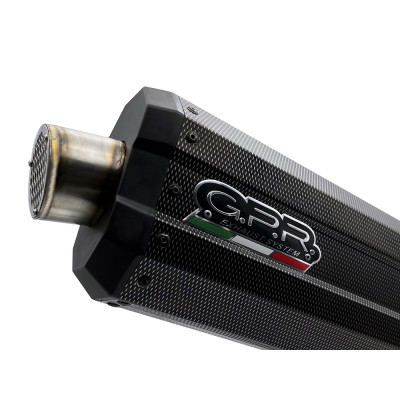 Slip-on exhaust GPR DUNE E4.BM.99.DNPO Brushed Stainless steel including removable db killer and link pipe