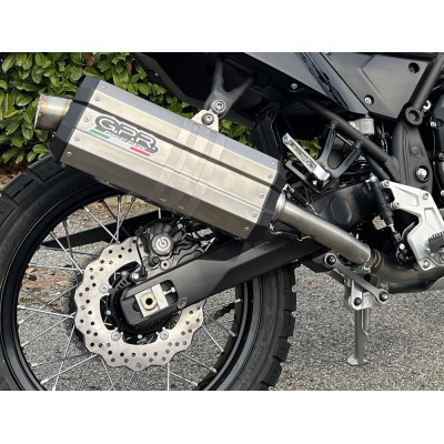 Slip-on exhaust GPR DUNE E4.BM.99.DNPO Brushed Stainless steel including removable db killer and link pipe