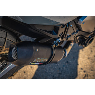 Slip-on exhaust GPR FURORE EVO4 E5.H.262.FNE5 Matte Black including removable db killer and link pipe