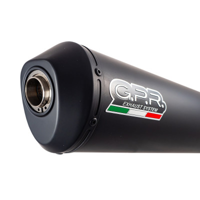 Mid-full system exhaust GPR GHISA H.154.GHI Matte Black including removable db killer