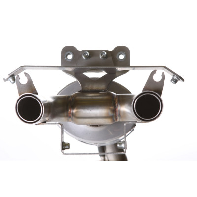 Slip-on exhaust GPR GHOST Y.146.TO Brushed Titanium including removable db killer and link pipe