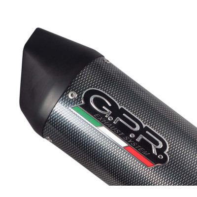 Dual slip-on exhaust GPR FURORE Y.69.FUPO Matte Black including removable db killers and link pipes