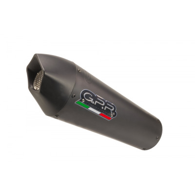 Slip-on exhaust GPR GP EVO4 E4.BM.102.GPAN.BLT Titanium Matte Black including removable db killer and link pipe