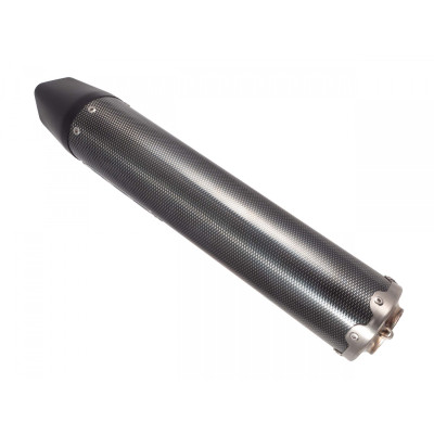 Slip-on exhaust GPR FURORE K.17.FUPO Matte Black including removable db killer and link pipe