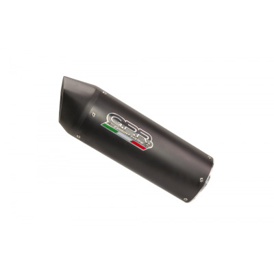 Dual bolt-on silencer GPR FURORE K.74.FUNE Matte Black including removable db killers