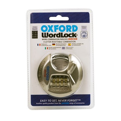 Zámek na řetěz OXFORD WL100 WORD LOCK na 4 písmenny kod