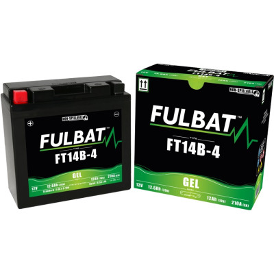 Bezúdržbová motocyklová baterie FULBAT FT14B-4 (YT14B-4)