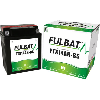 Bezúdržbová motocyklová baterie FULBAT FTX14AH-BS (YTX14AH-BS)
