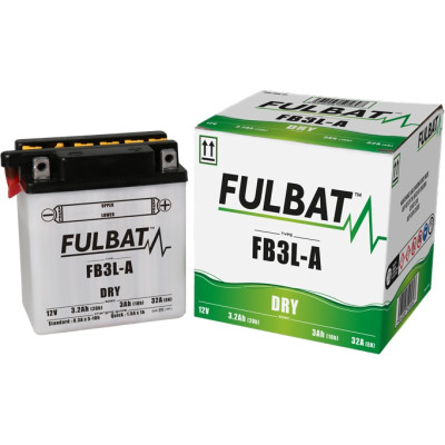 Konvenční motocyklová baterie FULBAT FB3L-A  (YB3L-A) Včetně balení kyseliny