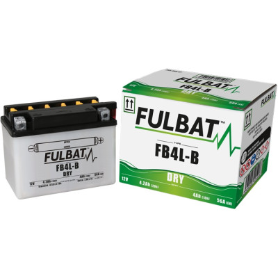 Konvenční motocyklová baterie FULBAT FB4L-B  (YB4L-B) Včetně balení kyseliny