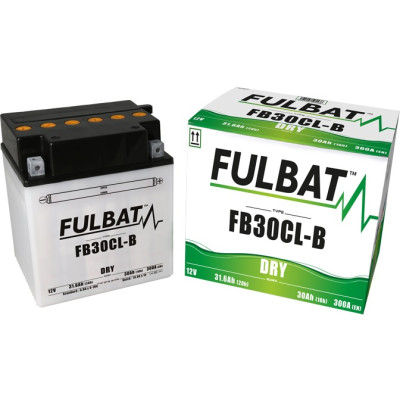 Konvenční motocyklová baterie FULBAT FB30CL-B  (YB30CL-B) Včetně balení kyseliny
