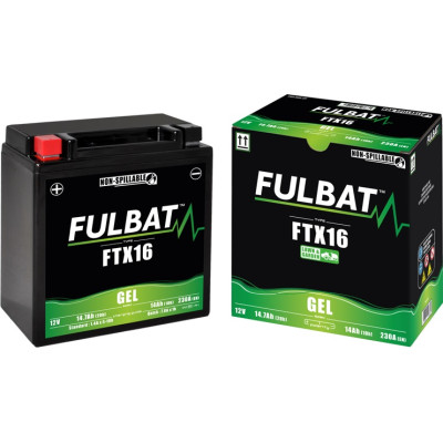 Továrně aktivovaná motocyklová baterie FULBAT FTX16 SLA (YTX16 SLA)
