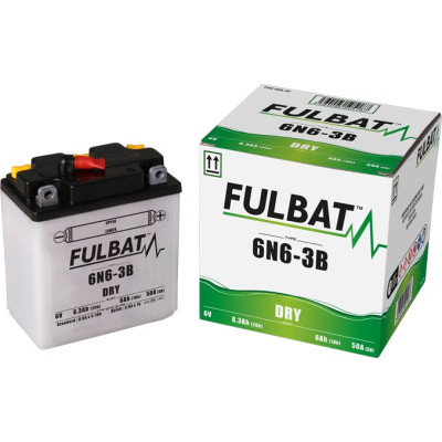 Konvenční motocyklová baterie FULBAT 6N6-3B Včetně balení kyseliny