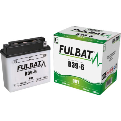 Konvenční motocyklová baterie FULBAT B39-6 Včetně balení kyseliny