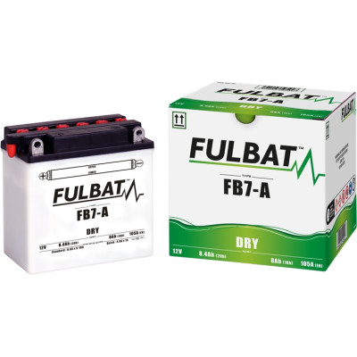 Konvenční motocyklová baterie FULBAT FB7-A (12N7-4A) (YB7-A) Včetně balení kyseliny