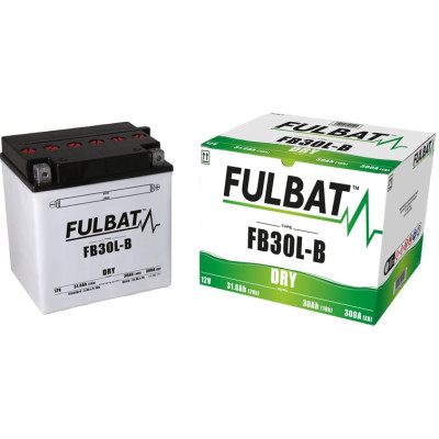 Konvenční motocyklová baterie FULBAT FB30L-B (YB30L-B) Včetně balení kyseliny